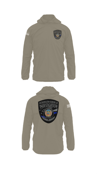 Windbreaker, Metropolitan Bureau Of Investigation, Police, Teamtime, Team time, sublimation, custom sports apparel, team uniforms, spirit wear, spiritwear, sports uniforms, custom shirts, team store, custom team store, fundraiser sports, apparel fundraiser