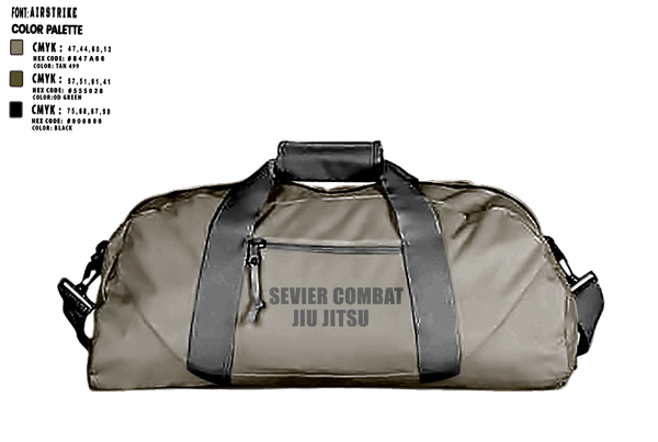 Duffle Bag, SEVIER COMBAT JIU JITSU, , Teamtime, Team time, sublimation, custom sports apparel, team uniforms, spirit wear, spiritwear, sports uniforms, custom shirts, team store, custom team store, fundraiser sports, apparel fundraiser