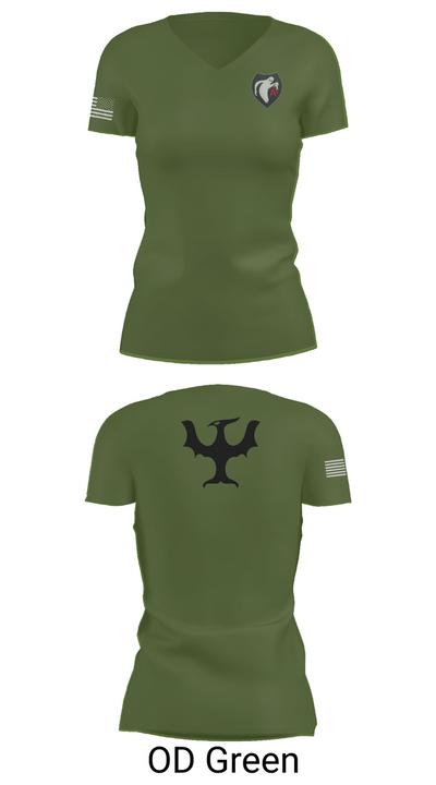 340th Psyop Co. 52894625 Women's Short Sleeve V-neck Shirt - 48