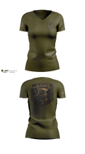 1st Battalion Women's Short Sleeve V-neck Shirt - 11