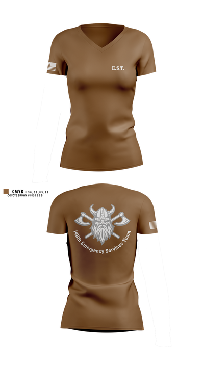 148th E.S.T. 42983044 Women's Short Sleeve V-neck Shirt - 5