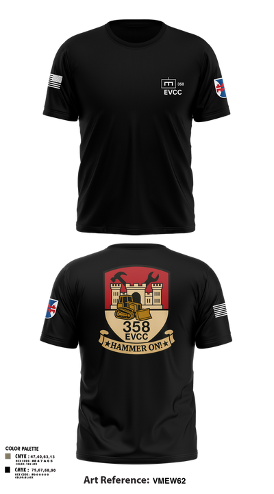 358 EVCC 70484950 Old School Cotton Feel Shirt - 5