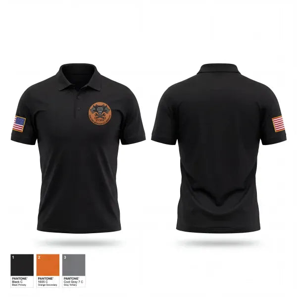 Short Sleeve Performance Polo, 3-238th Hellhounds, National Guard, Teamtime, Team time, sublimation, custom sports apparel, team uniforms, spirit wear, spiritwear, sports uniforms, custom shirts, team store, custom team store, fundraiser sports, apparel fundraiser