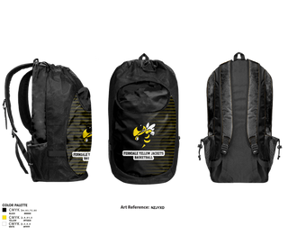 Gear Bag, Ferndale Yellow Jackets, Men's Basketball, Teamtime, Team time, sublimation, custom sports apparel, team uniforms, spirit wear, spiritwear, sports uniforms, custom shirts, team store, custom team store, fundraiser sports, apparel fundraiser