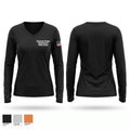 Dickinson College Department of Public Safety Women's Long Sleeve V-neck Shirt - 1