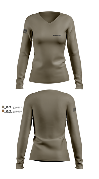 Womens Long Sleeve Vneck Shirt, MWSS 371, , Teamtime, Team time, sublimation, custom sports apparel, team uniforms, spirit wear, spiritwear, sports uniforms, custom shirts, team store, custom team store, fundraiser sports, apparel fundraiser
