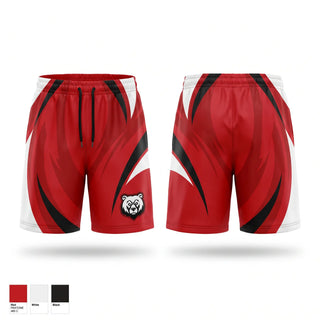 Athletic Shorts With Pockets, Bears, , Teamtime, Team time, sublimation, custom sports apparel, team uniforms, spirit wear, spiritwear, sports uniforms, custom shirts, team store, custom team store, fundraiser sports, apparel fundraiser