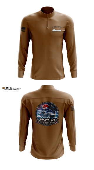 Quarter Zip Jacket, MSV(L) 01, Army, Teamtime, Team time, sublimation, custom sports apparel, team uniforms, spirit wear, spiritwear, sports uniforms, custom shirts, team store, custom team store, fundraiser sports, apparel fundraiser