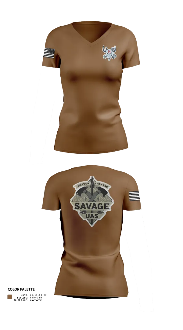 Womens Short Sleeve Vneck Shirt, 4-10 CAV 3 ABCT 4 ID, , Teamtime, Team time, sublimation, custom sports apparel, team uniforms, spirit wear, spiritwear, sports uniforms, custom shirts, team store, custom team store, fundraiser sports, apparel fundraiser