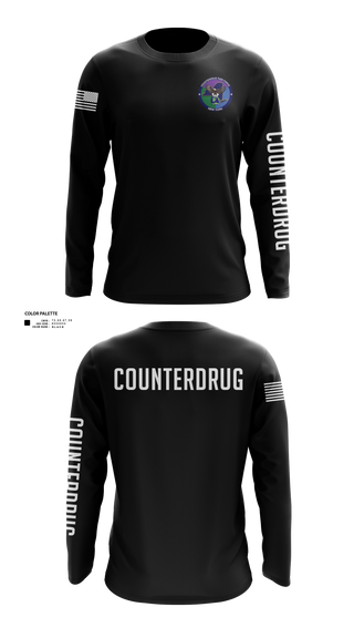 Long Sleeve Performance Shirt, New York Counterdrug Task Force, Police, Teamtime, Team time, sublimation, custom sports apparel, team uniforms, spirit wear, spiritwear, sports uniforms, custom shirts, team store, custom team store, fundraiser sports, apparel fundraiser