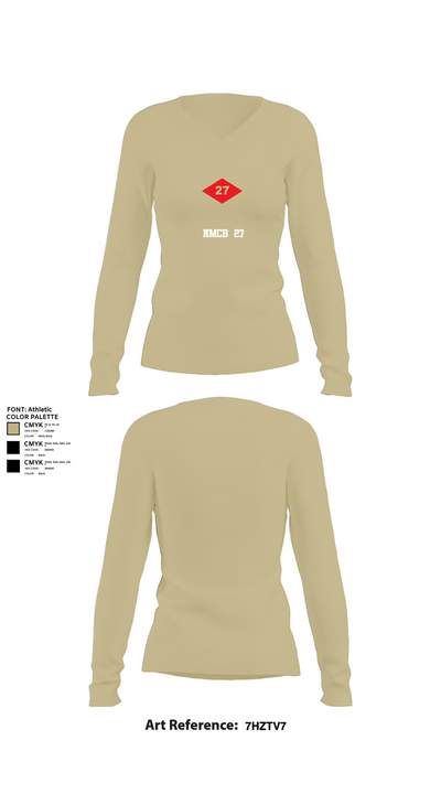 NMCB  27 Women's Long Sleeve V-neck Shirt - 78