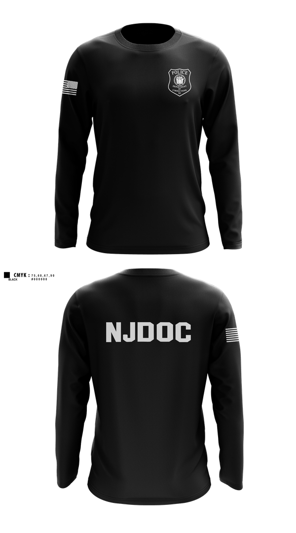 Long Sleeve Performance Shirt, NJDOCNJDOC, Police, Teamtime, Team time, sublimation, custom sports apparel, team uniforms, spirit wear, spiritwear, sports uniforms, custom shirts, team store, custom team store, fundraiser sports, apparel fundraiser