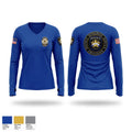 Princeton Police Department 28303726 Women's Long Sleeve V-neck Shirt - 1
