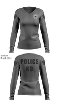 K9 Women's Long Sleeve V-neck Shirt - 22