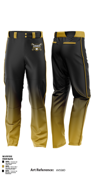 Baseball Pants, Legacy Baseball Club, Baseball, Teamtime, Team time, sublimation, custom sports apparel, team uniforms, spirit wear, spiritwear, sports uniforms, custom shirts, team store, custom team store, fundraiser sports, apparel fundraiser