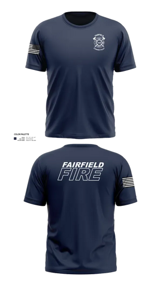 Old School Cotton Feel Shirt, Fairfield Fire Department, Fire Department, Teamtime, Team time, sublimation, custom sports apparel, team uniforms, spirit wear, spiritwear, sports uniforms, custom shirts, team store, custom team store, fundraiser sports, apparel fundraiser