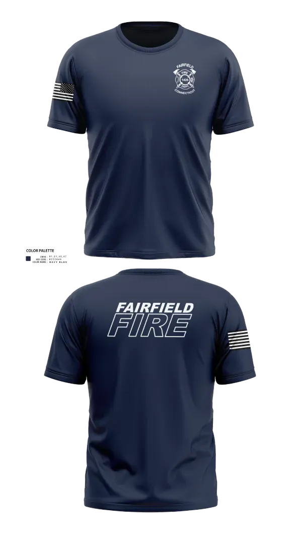 Fairfield Fire Department 2116400 Old School Cotton Feel Shirt - 21