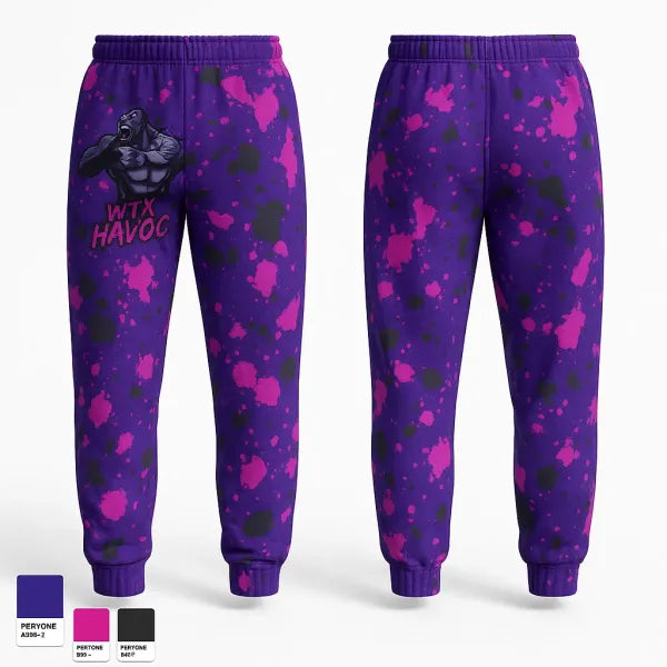 Sweatpants, WTX HAVOC, Baseball, Teamtime, Team time, sublimation, custom sports apparel, team uniforms, spirit wear, spiritwear, sports uniforms, custom shirts, team store, custom team store, fundraiser sports, apparel fundraiser