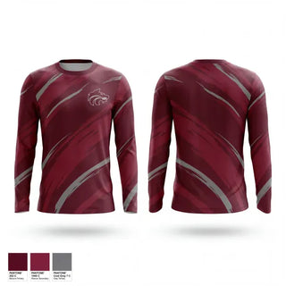 Long Sleeve Performance Shirt, Claremont, Women's Basketball, Teamtime, Team time, sublimation, custom sports apparel, team uniforms, spirit wear, spiritwear, sports uniforms, custom shirts, team store, custom team store, fundraiser sports, apparel fundraiser