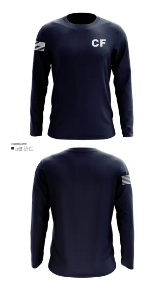 Long Sleeve Performance Shirt, CF, Navy, Teamtime, Team time, sublimation, custom sports apparel, team uniforms, spirit wear, spiritwear, sports uniforms, custom shirts, team store, custom team store, fundraiser sports, apparel fundraiser