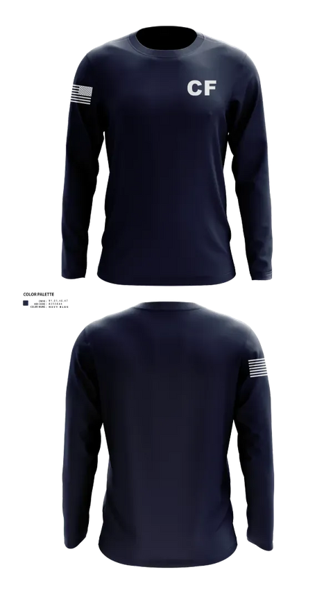 Long Sleeve Performance Shirt, CF, Navy, Teamtime, Team time, sublimation, custom sports apparel, team uniforms, spirit wear, spiritwear, sports uniforms, custom shirts, team store, custom team store, fundraiser sports, apparel fundraiser