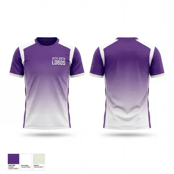 Old School Cotton Feel Shirt, Alta vista Lobos, Track & Field, Teamtime, Team time, sublimation, custom sports apparel, team uniforms, spirit wear, spiritwear, sports uniforms, custom shirts, team store, custom team store, fundraiser sports, apparel fundraiser