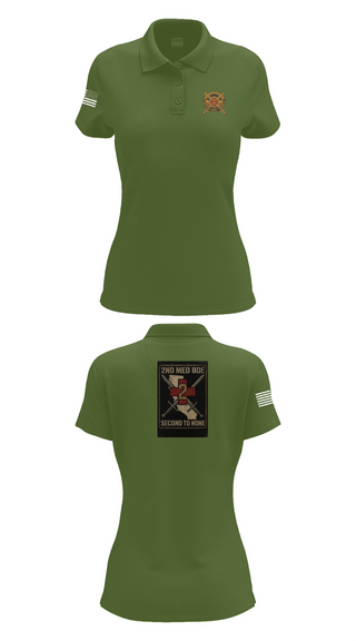 Womens Short Sleeve Performance Polo, 2nd Medical Brigade, , Teamtime, Team time, sublimation, custom sports apparel, team uniforms, spirit wear, spiritwear, sports uniforms, custom shirts, team store, custom team store, fundraiser sports, apparel fundraiser