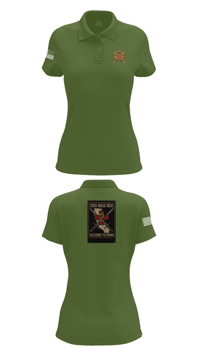2nd Medical Brigade 60823726 Women's Short Sleeve Performance Polo  - 55