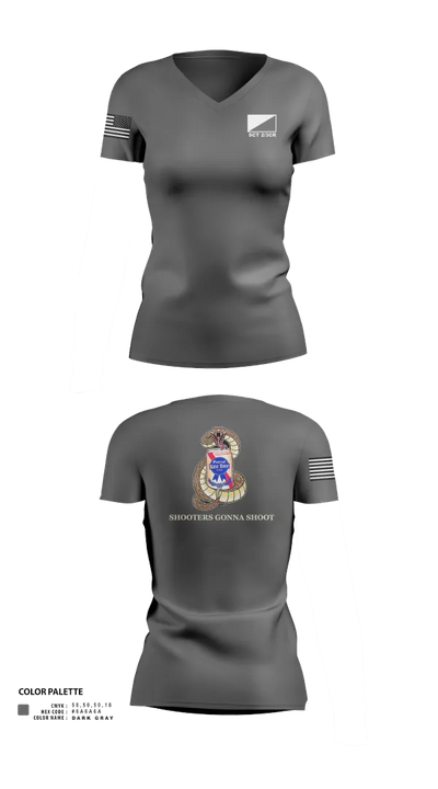 3rd Cavalry regiment 85953709 Women's Short Sleeve V-neck Shirt - 21