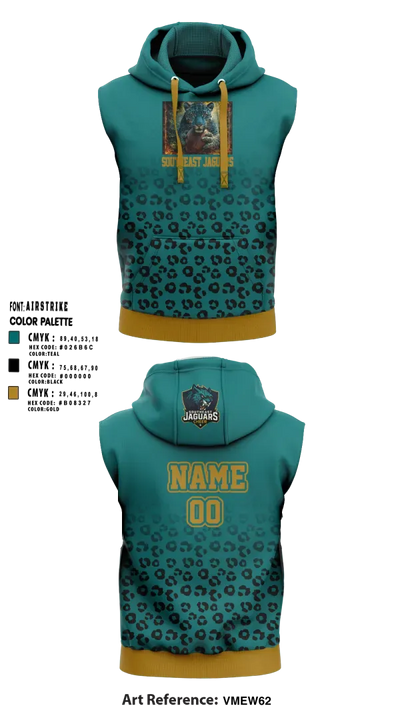 southeast Jaguars 26594681 Sleeveless Hoodie - 3 (1)
