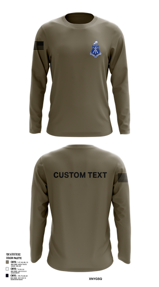 Long Sleeve Performance Shirt, Pershing Rifles Kilo 8, , Teamtime, Team time, sublimation, custom sports apparel, team uniforms, spirit wear, spiritwear, sports uniforms, custom shirts, team store, custom team store, fundraiser sports, apparel fundraiser