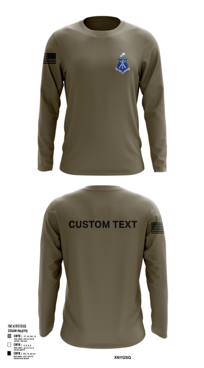Pershing Rifles Kilo 8 88766737 Long Sleeve Performance Shirt 111