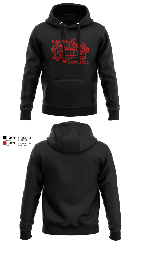 Hoodie, Raging Cardinals, Softball, Teamtime, Team time, sublimation, custom sports apparel, team uniforms, spirit wear, spiritwear, sports uniforms, custom shirts, team store, custom team store, fundraiser sports, apparel fundraiser