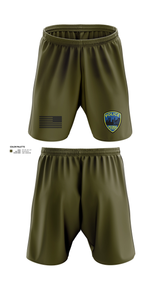 Athletic Shorts With Pockets, Peoria Police Department, Police, Teamtime, Team time, sublimation, custom sports apparel, team uniforms, spirit wear, spiritwear, sports uniforms, custom shirts, team store, custom team store, fundraiser sports, apparel fundraiser