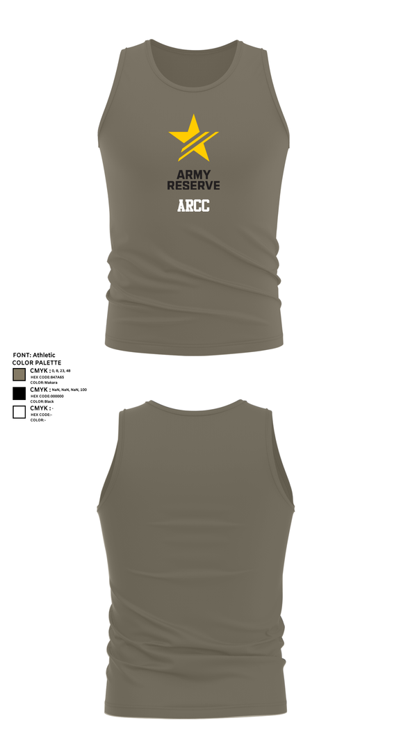 Tank Top, ARCC, Army, Teamtime, Team time, sublimation, custom sports apparel, team uniforms, spirit wear, spiritwear, sports uniforms, custom shirts, team store, custom team store, fundraiser sports, apparel fundraiser
