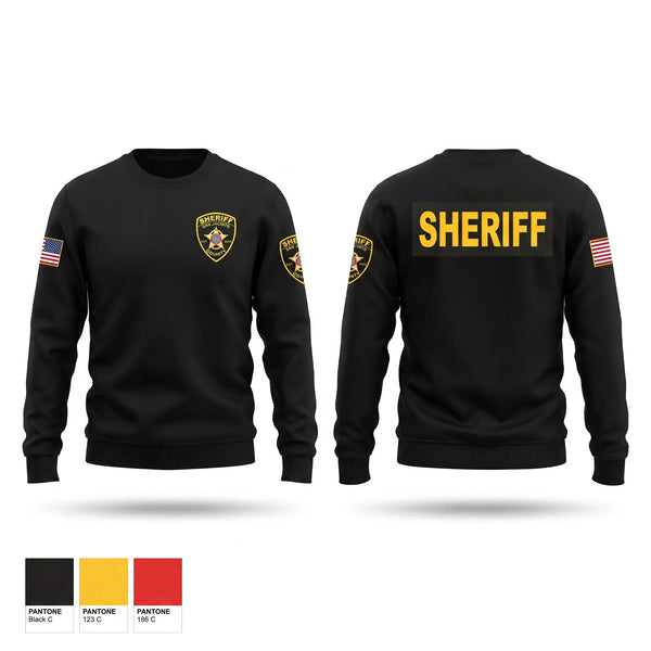 Crew Neck Sweatshirt, San Jacinto County Sheriff's Office, Police, Teamtime, Team time, sublimation, custom sports apparel, team uniforms, spirit wear, spiritwear, sports uniforms, custom shirts, team store, custom team store, fundraiser sports, apparel fundraiser