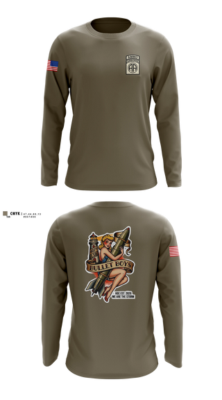 Long Sleeve Performance Shirt, Ammo, Distro, 407th LSB, Army, Teamtime, Team time, sublimation, custom sports apparel, team uniforms, spirit wear, spiritwear, sports uniforms, custom shirts, team store, custom team store, fundraiser sports, apparel fundraiser