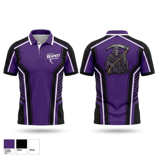 Short Sleeve Performance Polo, Windy City Reapers, Baseball, Teamtime, Team time, sublimation, custom sports apparel, team uniforms, spirit wear, spiritwear, sports uniforms, custom shirts, team store, custom team store, fundraiser sports, apparel fundraiser