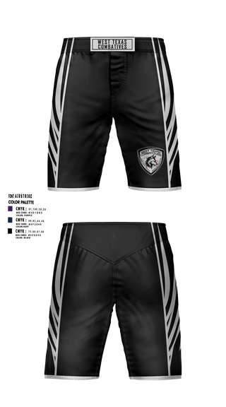 Fight Shorts, West Texas Combatives, , Teamtime, Team time, sublimation, custom sports apparel, team uniforms, spirit wear, spiritwear, sports uniforms, custom shirts, team store, custom team store, fundraiser sports, apparel fundraiser