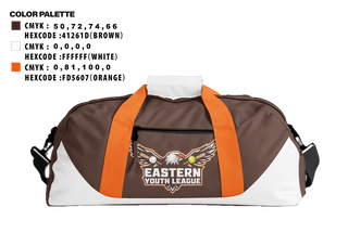 Duffle Bag, Eastern Youth League, Baseball, Teamtime, Team time, sublimation, custom sports apparel, team uniforms, spirit wear, spiritwear, sports uniforms, custom shirts, team store, custom team store, fundraiser sports, apparel fundraiser
