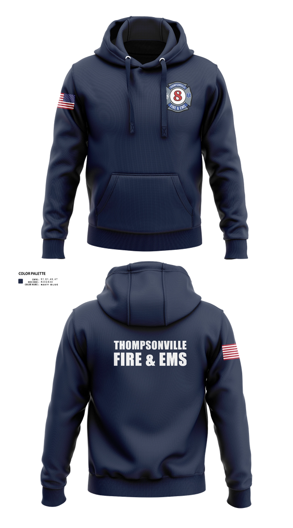 Hoodie, Thompsonville Fire & EMS, Fire Department, Teamtime, Team time, sublimation, custom sports apparel, team uniforms, spirit wear, spiritwear, sports uniforms, custom shirts, team store, custom team store, fundraiser sports, apparel fundraiser