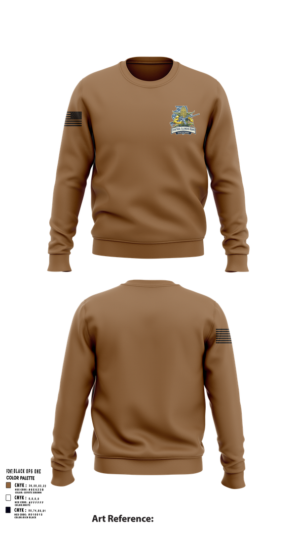 Crew Neck Sweatshirt, Central Illinois Army Recruiting Company, , Teamtime, Team time, sublimation, custom sports apparel, team uniforms, spirit wear, spiritwear, sports uniforms, custom shirts, team store, custom team store, fundraiser sports, apparel fundraiser