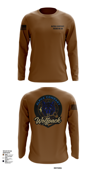 Alpha Company, 742nd MI BN 30113314 Long Sleeve Performance Shirt 101