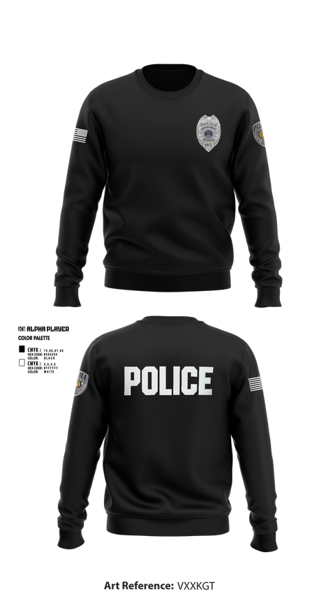 Crew Neck Sweatshirt, Neosho Police, Police, Teamtime, Team time, sublimation, custom sports apparel, team uniforms, spirit wear, spiritwear, sports uniforms, custom shirts, team store, custom team store, fundraiser sports, apparel fundraiser