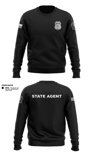 Crew Neck Sweatshirt, 8TH DA DTF MCU, Police, Teamtime, Team time, sublimation, custom sports apparel, team uniforms, spirit wear, spiritwear, sports uniforms, custom shirts, team store, custom team store, fundraiser sports, apparel fundraiser