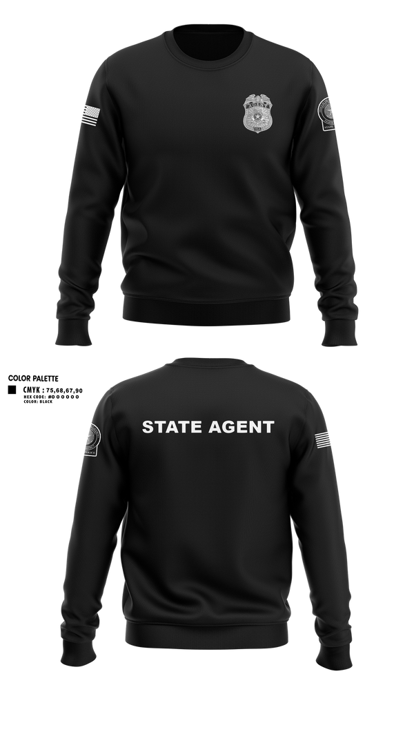 Crew Neck Sweatshirt, 8TH DA DTF MCU, Police, Teamtime, Team time, sublimation, custom sports apparel, team uniforms, spirit wear, spiritwear, sports uniforms, custom shirts, team store, custom team store, fundraiser sports, apparel fundraiser