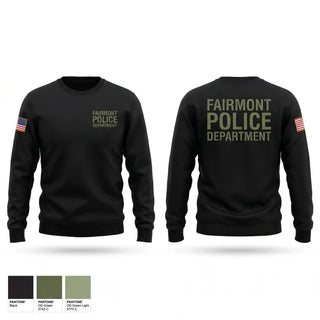 Crew Neck Sweatshirt, Fairmont Police Department, Police, Teamtime, Team time, sublimation, custom sports apparel, team uniforms, spirit wear, spiritwear, sports uniforms, custom shirts, team store, custom team store, fundraiser sports, apparel fundraiser