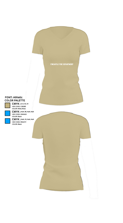 Fincastle Fire Department 13086358 Women's Short Sleeve V-neck Shirt - 84