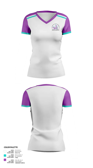 Womens Short Sleeve Vneck Shirt, Raise the Barre Dance Academy, , Teamtime, Team time, sublimation, custom sports apparel, team uniforms, spirit wear, spiritwear, sports uniforms, custom shirts, team store, custom team store, fundraiser sports, apparel fundraiser
