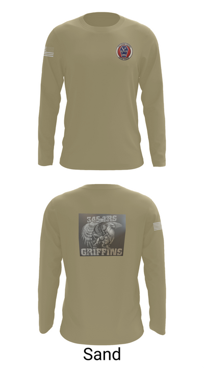 345th TRS 44562231 Long Sleeve Performance Shirt 86